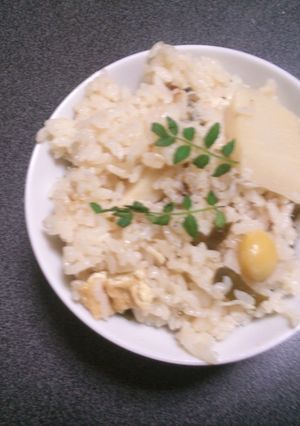 簡単！タラとホタテの炊き込みご飯♪-レシピのメイン写真