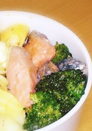 鮭とブロッコリーの和風ドレ炒め。-レシピのメイン写真