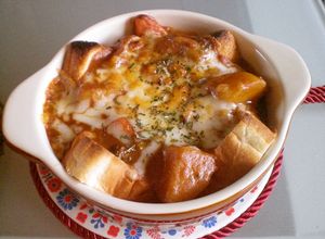 カレーチーズトースト＆パングラタン♡-レシピのメイン写真
