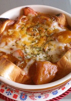 カレーチーズトースト＆パングラタン♡-レシピのメイン写真