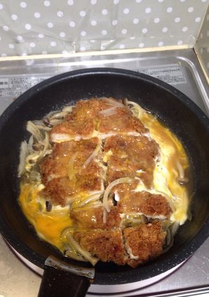 チキンカツの卵とじ-レシピのメイン写真