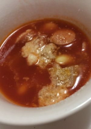 ウインナー・キャベツ・大豆のトマトスープ-レシピのメイン写真