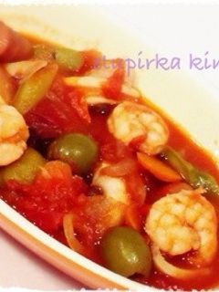エビとイカの甘口トマト煮込み-レシピのメイン写真