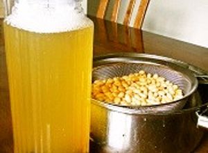 ムダなし！大豆の茹で汁de昆布の水出汁✿-レシピのメイン写真
