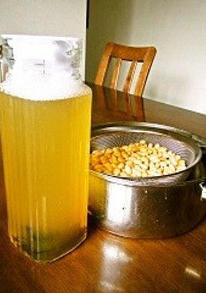 ムダなし！大豆の茹で汁de昆布の水出汁✿-レシピのメイン写真