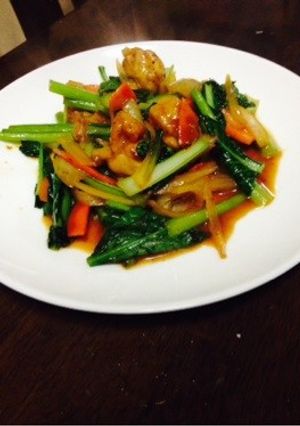 簡単 揚げ鶏の炒めもの☆-レシピのメイン写真