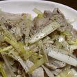 ネギと豚肉炒め