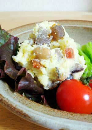 五目豆煮リメイク*ポテトサラダ-レシピのメイン写真