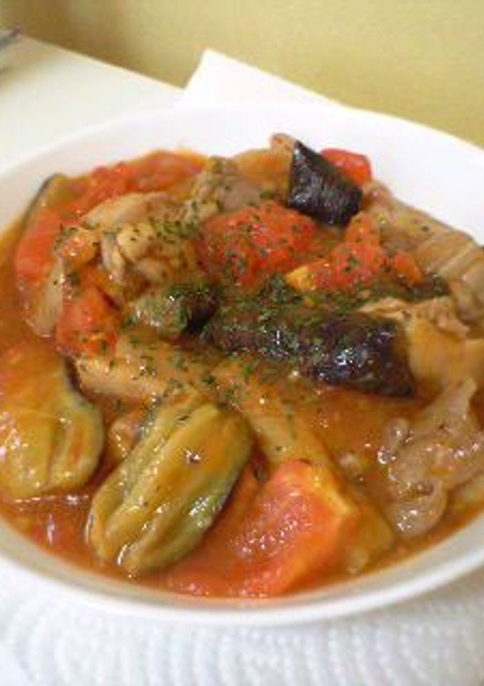 ナスとトマトの炒め煮-レシピのメイン写真