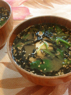 ひじきと胡麻プラスのお味噌汁-レシピのメイン写真