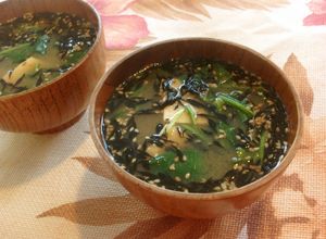 ひじきと胡麻プラスのお味噌汁-レシピのメイン写真