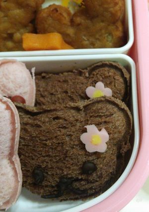 クマさんとウサギさんのランチパックサンド-レシピのメイン写真
