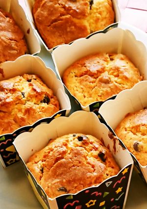 簡単、米粉でさっくりチョコチップマフイン-レシピのメイン写真