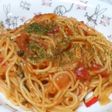 トマトソースのパスタ