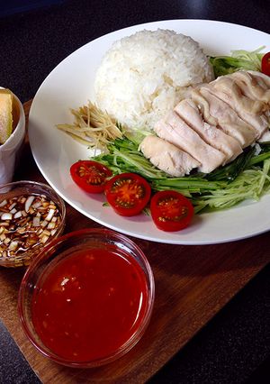 炊飯器で簡単★海南チキンライス-レシピのメイン写真