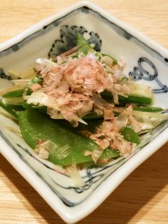 絹さやのお浸し-レシピのメイン写真