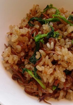 いかなご＆菜の花で春いっぱい炒飯◎-レシピのメイン写真