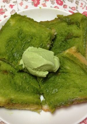 簡単!抹茶フレンチトースト♡-レシピのメイン写真