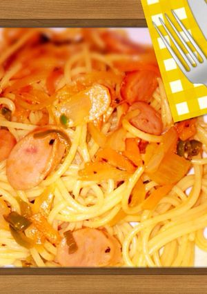ランチにナポリタン♪簡単混ぜるだけ本格的-レシピのメイン写真