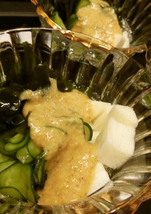 長芋とわかめのごま入り酢味噌和え-レシピのメイン写真