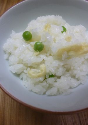 松山あげ入り・豆ごはん-レシピのメイン写真