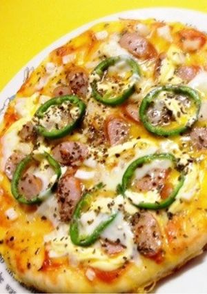 フライパンで♥ご飯入りもっちりライスピザ-レシピのメイン写真