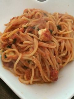 簡単トマトパスタ-レシピのメイン写真