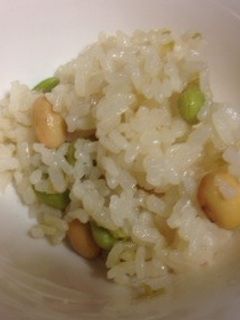 焼き枝豆の炊き込みご飯♪-レシピのメイン写真