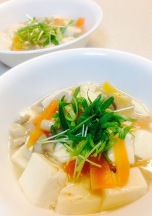 ぶなしめじ・にんじん入り豆腐あんかけ-レシピのメイン写真