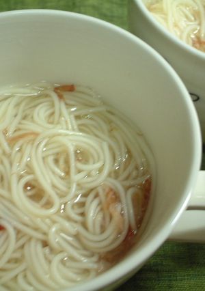 温つるつる麺スープ-レシピのメイン写真