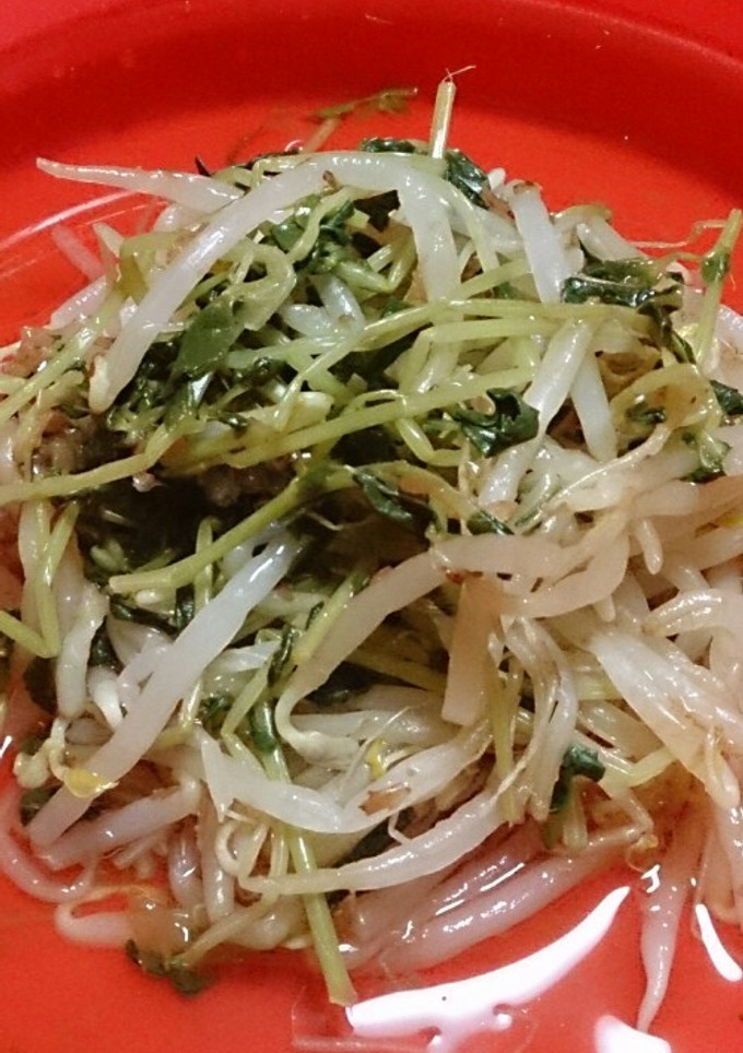 豆苗ともやしのポン酢おかか和え-レシピのメイン写真