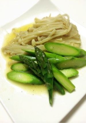 エノキとアスパラのバター蒸し-レシピのメイン写真