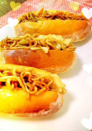 焼きそばのホットドック♪-レシピのメイン写真