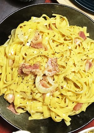 カルボナーラ-レシピのメイン写真