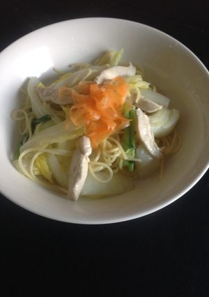 鳥肉と白菜の簡単和風パスタ-レシピのメイン写真