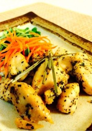 【15分】ササミのレモン＆パクチー炒め-レシピのメイン写真
