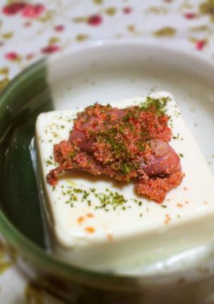 嵯峨豆腐のいか明太のせ-レシピのメイン写真