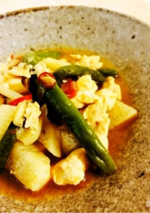 【20分】長芋と鶏挽肉の中華黒酢あんかけ-レシピのメイン写真