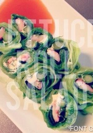 レタス巻サラダ-レシピのメイン写真