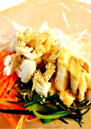 【20分】ゴマ香る♡ヘルシー棒棒鶏サラダ-レシピのメイン写真
