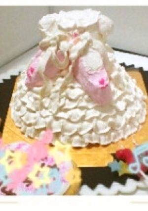 バレリーナデコレーションケーキ-レシピのメイン写真