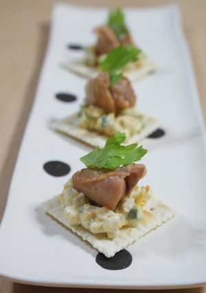 マテ茶鶏南蛮カナッペ-レシピのメイン写真