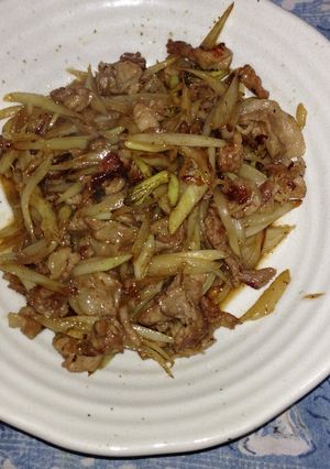 独活と豚肉のきんぴら-レシピのメイン写真