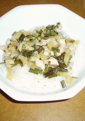ワラビと竹の子のぶっかけ混ぜご飯-レシピのメイン写真