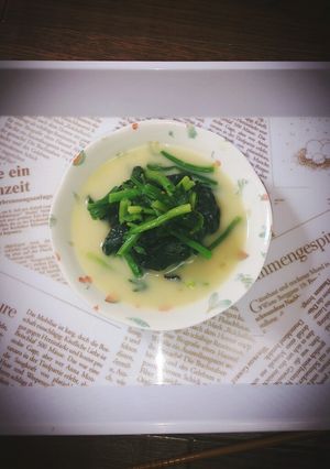楽ちん!!ﾎｳﾚﾝ草白味噌和え♪-レシピのメイン写真