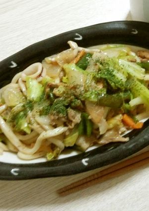 10分で作るあっさり和風海鮮焼きうどん-レシピのメイン写真