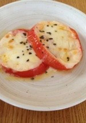 焼きチーズトマト-レシピのメイン写真