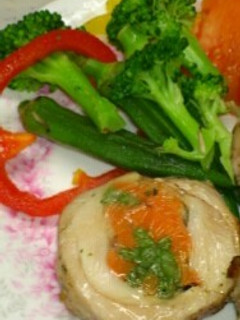 しっとり簡単レンジでチキンロール-レシピのメイン写真