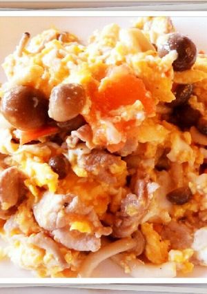 10分でうま♪卵とトマトと豚肉のマヨ炒め-レシピのメイン写真