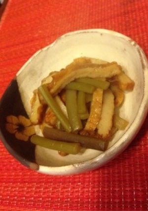 ツワブキとかく天の煮物-レシピのメイン写真
